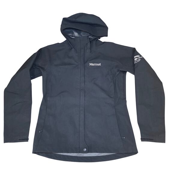 Marmot Women's Minimalist Jacket Black size Small GORE-TEX Rainwear Lightweight - Picture 2 of 8